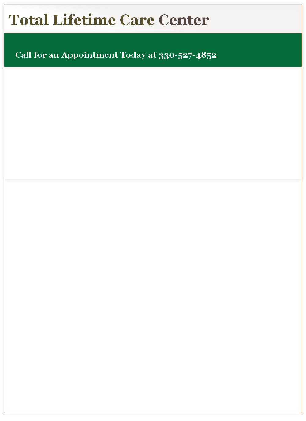 Call for an Appointment Today at 330-527-4852
